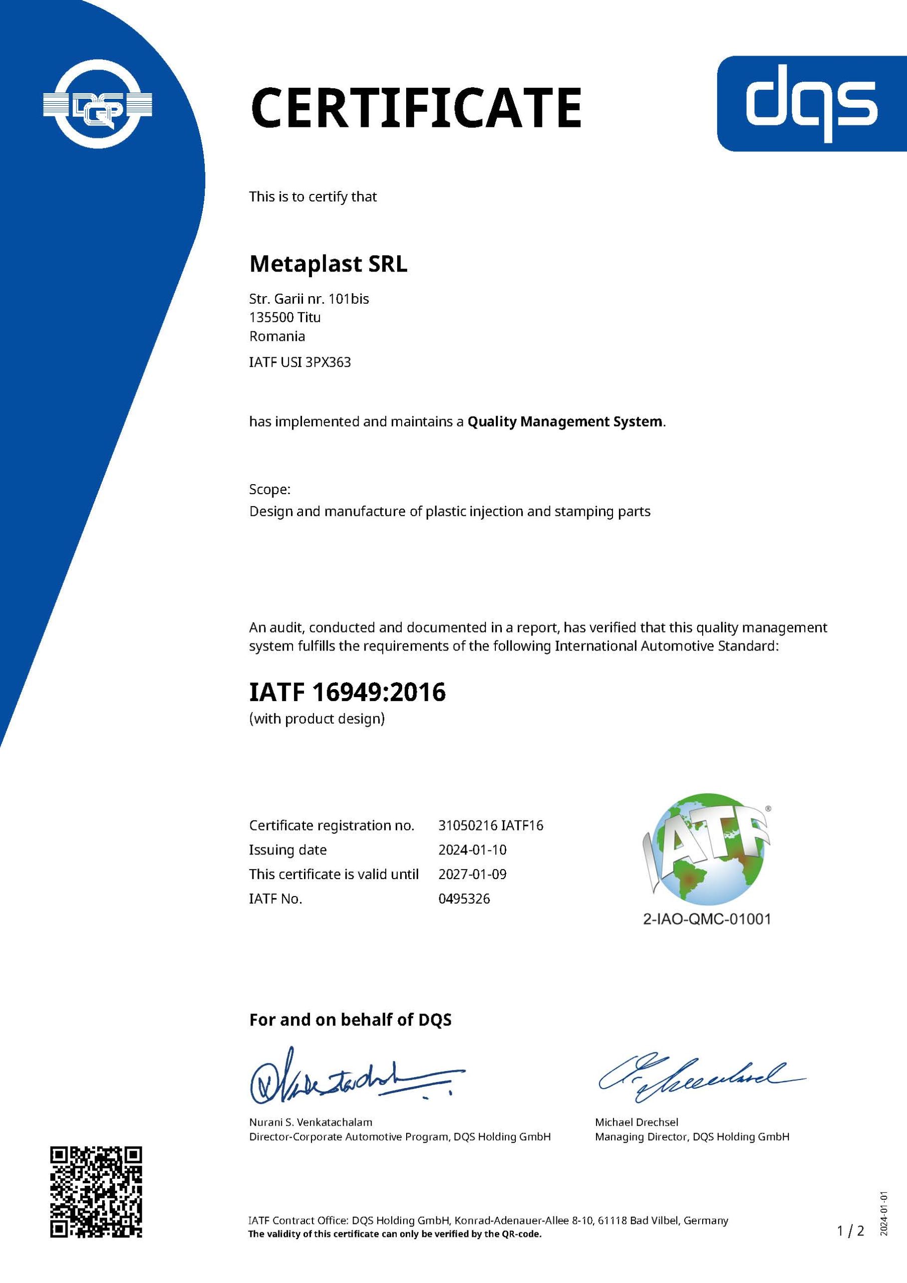 Certificat IATF 16949 DQS _EN_Page_1